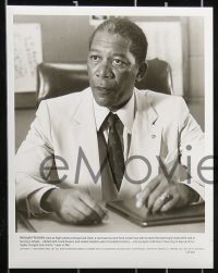 8d753 LEAN ON ME presskit w/ 12 stills 1989 principal Morgan Freeman, true story about a real hero!
