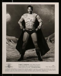 8d790 METEOR MAN presskit w/ 8 stills 1993 Robert Townsend directs & stars, wacky superhero!