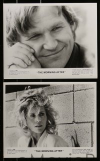 8d809 MORNING AFTER presskit w/ 8 stills 1986 Sidney Lumet, Jane Fonda, Jeff Bridges, Raul Julia