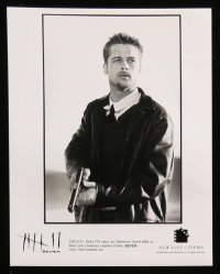 8d902 SEVEN presskit w/ 9 stills 1995 David Fincher, Morgan Freeman, Brad Pitt, deadly sins!