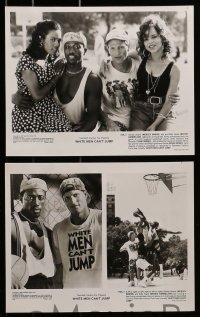 8d982 WHITE MEN CAN'T JUMP presskit w/ 8 stills 1992 Wesley Snipes, Woody Harrelson, basketball!