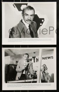 8d994 WRONG IS RIGHT presskit w/ 13 stills 1982 reporter Sean Connery, directed by Richard Brooks!