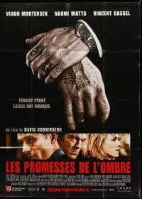 8f601 EASTERN PROMISES French 1p 2007 Cronenberg, Mortensen, Naomi Watts, Cassel, tattooed hands!