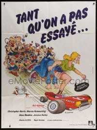 8f602 EAT MY DUST French 1p 1976 completely different cartoon art of Ron Howard by P.J. Oldfield!