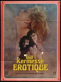 8f609 EROTIC BAZAAR French 1p 1974 La Kermesse Erotique, sexy naked Monique Vita & Anne Libert!