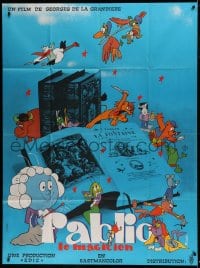 8f621 FABLIO LE MAGICIEN French 1p 1969 Fablio Le Magicien, great cartoon montage art by P. Ludo!