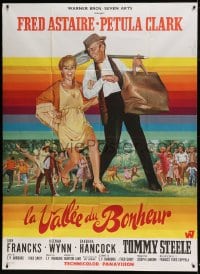 8f629 FINIAN'S RAINBOW French 1p 1968 different Mascii art of Fred Astaire & Petula Clark, Coppola!