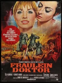 8f641 FRAULEIN DOKTOR French 1p 1969 different art of Suzy Kendall over World War I battlefield!