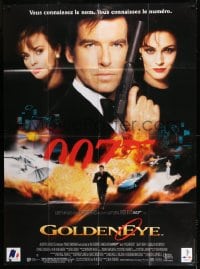 8f664 GOLDENEYE French 1p 1995 Pierce Brosnan as secret agent James Bond 007, cool montage!