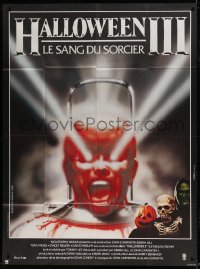 8f672 HALLOWEEN III French 1p 1982 Season of the Witch, horror sequel, cool horror image by Landi!