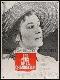8f678 HEARTH FIRES French 1p 1972 Les Feux De La Chandeleur, super close up of Annie Girardot!