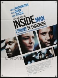 8f698 INSIDE MAN French 1p 2006 Spike Lee, Denzel Washington, Clive Owen, Jodie Foster!