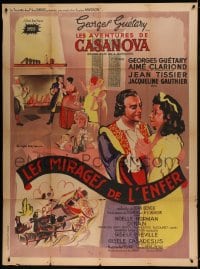 8f745 LES AVENTURES DE CASANOVA Part II French 1p 1947 Georges Guetary, cool art by Georges Dastor!