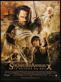 8f757 LORD OF THE RINGS: THE RETURN OF THE KING French 1p 2003 Peter Jackson, cool cast montage art!