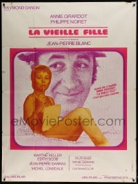 8f801 OLD MAID French 1p 1973 La Vieille fille, great different design by Michel Landi!