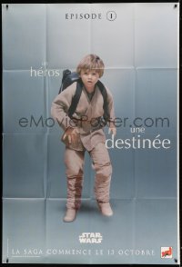 8f822 PHANTOM MENACE teaser DS French 1p 1999 Star Wars Episode I, Jake Lloyd as Anakin Skywalker!