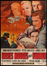 8f853 RED ROSES FOR THE FUHRER French 1p 1968 Pier Angeli billed as Annamaria Pierangeli, cool art!