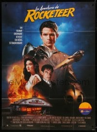8f865 ROCKETEER French 1p 1991 Disney, Jennifer Connelly, Timothy Dalton, Bill Campbell, different!