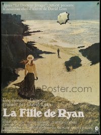 8f874 RYAN'S DAUGHTER French 1p 1970 David Lean WWI epic, Lesser art of Sarah Miles on beach!