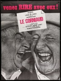 8f921 SUCKER French 1p 1965 Gerard Oury's Le Courniaud, close up of Bourvil & Louis De Funes!