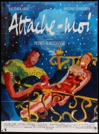 8f938 TIE ME UP! TIE ME DOWN! French 1p 1990 Pedro Almodovar's Atame!, art by Bielikoff & Delhomme!