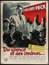 8f942 TO KILL A MOCKINGBIRD French 1p 1963 different Grinsson art of Gregory Peck, Harper Lee!