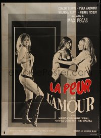 8f946 TORMENT French 1p 1966 Max Pecas' La peur et l'amour, full-length sexy half-naked women!