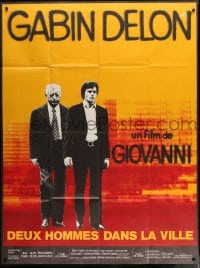 8f954 TWO MEN IN TOWN French 1p 1973 Deux hommes dans la ville, Alain Delon & Jean Gabin by Landi!