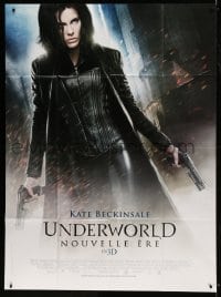 8f958 UNDERWORLD AWAKENING French 1p 2012 great image of sexy Kate Beckinsale with two guns, 3-D!