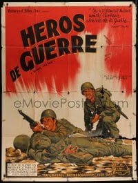 8f979 WAR IS HELL French 1p 1962 Guy Gerard Noel art of Korean War soldiers, War Hero!