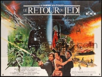8f012 RETURN OF THE JEDI French 2p 1983 George Lucas classic, different montage art by Michel Jouin