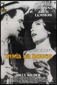 8f032 IRMA LA DOUCE French 31x47 R1998 Billy Wilder, great c/u of Shirley MacLaine & Jack Lemmon!