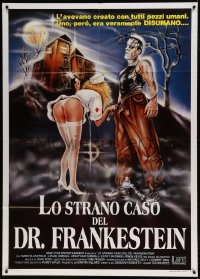 8f312 FRANKENSTEIN GENERAL HOSPITAL Italian 1p 1988 different Pitarelli art of monster & sexy nurse!