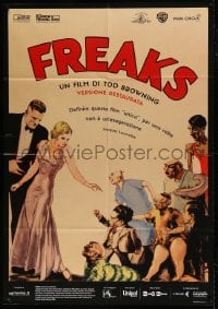 8f313 FREAKS Italian 1p R2016 Tod Browning classic, wonderful art from 1st release Belgian poster!