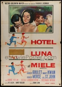8f340 HONEYMOON HOTEL Italian 1p 1964 Robert Goulet, Nancy Kwan, a resort full of newlyweds!