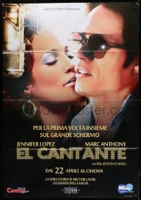 8f356 KING OF SALSA teaser Italian 1p 2006 super close up of sexy Jennifer Lopez & Marc Anthony!