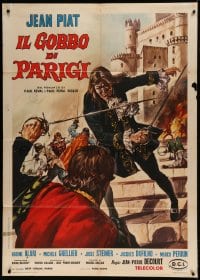 8f362 LAGARDERE Italian 1p 1968 Renato Casaro art of Jean Piat fighting men outside castle!