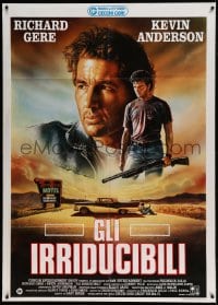 8f384 MILES FROM HOME Italian 1p 1989 different Renato Casaro art of Richard Gere & Kevin Anderson!