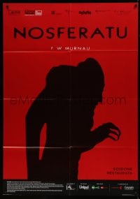 8f397 NOSFERATU Italian 1p R2016 F.W. Murnau silent classic digitally restored, great vampire art!