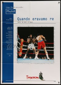 8f468 WHEN WE WERE KINGS Italian 1p 1997 different image of boxing champ Muhammad Ali in the ring!