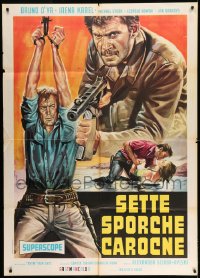 8f470 WILCZE ECHA Italian 1p 1968 Wolves' Echoes, cool Mos art, Polish cowboy western!