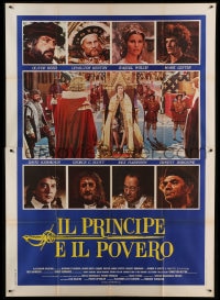 8f107 CROSSED SWORDS Italian 2p 1977 Prince & the Pauper with sexy Raquel Welch added, different!