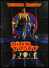8f116 DICK TRACY Italian 2p 1990 art of detective Warren Beatty + Madonna, Al Pacino & villains!