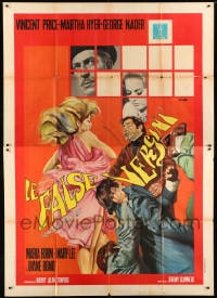 8f142 HOUSE OF 1000 DOLLS Italian 2p 1967 Vincent Price, Martha Hyer, cool different artwork!