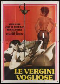 8f164 LE VERGINI VOGLIOSE Italian 2p 1981 Needy Virgins Alice Arno & Monica Swinn, sexy artwork!