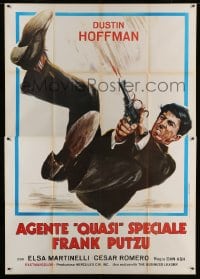 8f168 MADIGAN'S MILLIONS Italian 2p R1974 art of detective Dustin Hoffman in a post-Graduate release!