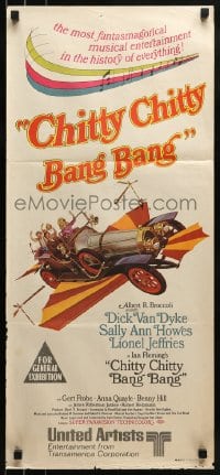 8g825 CHITTY CHITTY BANG BANG Aust daybill 1969 Dick Van Dyke, Sally Ann Howes, art of flying car!