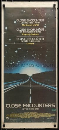 8g829 CLOSE ENCOUNTERS OF THE THIRD KIND Aust daybill 1977 Steven Spielberg sci-fi classic!