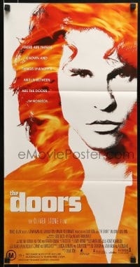 8g856 DOORS Aust daybill 1991 cool image of Val Kilmer as Jim Morrison, directed by Oliver Stone!