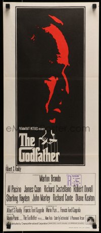 8g898 GODFATHER Aust daybill 1972 Marlon Brando & Al Pacino in Francis Ford Coppola crime classic!